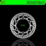 NG817 TARCZA HAMULCOWA GAS GAS 50/125/200/250/300/4<br />50/500/515 (220X108X4,5) 