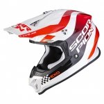 SCORPION KASK OFF-ROAD VX-16 AIR Soul White-Red 