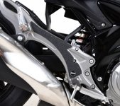 Osłona Wahacza RG Racing Suzuki Gladius 09-, 2 Części Black 