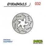 NG032 TARCZA HAMULCOWA GAS GAS 50 99-02, TYŁ GAS GAS PAMPERA (180x45x3,5) 
