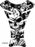 KEITI TANK PAD SKULL WHITE KT8660 