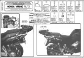 PL257 Givi PL257 Stelaż pod kufry boczne Honda VFR800 (98-01) 