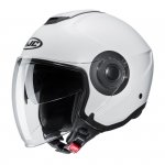 HJC KASK OTWARTY I40N SOLID SEMI FLAT PEARL WHITE 