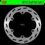NG1230 TARCZA HAMULCOWA HONDA ST 1100 PANEUROPEAN '91-'01, ST 1300 '02-'15, CTX 1300 '15, GL 1500 SE '90-'98 (315,5X184,5X6,2) 