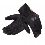 REBELHORN RĘKAWICE SKÓRZANE GAP III BLACK/FLUO RED 