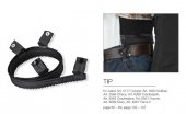 PAS DO POŁĄCZENIA KURTKI Z JEANSAMI HELD, BLACK, 64 CM 