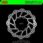 NG1486X TARCZA HAMULCOWA HONDA CRF 250/450R '15-'16 (260X101X3) (6X6,5MM) 