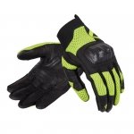 REBELHORN RĘKAWICE SKÓRZANE GAP III BLACK/FLUO YEL 
