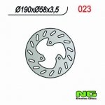 NG023 TARCZA HAMULCOWA YAMAHA SKUTER (190X58X3,5 / 3,7) APRILIA 50/125/150,PIAGGIO/M<br />BK/YAMAHA,3 OTWORY ŚR.8,5 