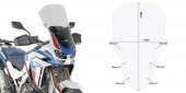 GIVI D1178ST SZYBA PRZEZROCZYSTA 58,5 x 41,5 cm 