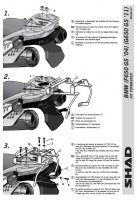 SHAD KSHW0GS61ST STELAŻ KUFRA TYŁ DO BMW G650 GS SHAD KSHW0GS61ST STELAŻ KUFRA TYŁ DO BMW G650 GS