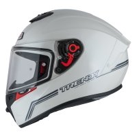 Kask Motocyklowy Nzi Trendy Stream Solid Nouveau White