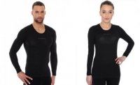 Brubeck LS10850 Koszulka unisex typu base layer z długim rękawem grafitowy Brubeck LS10850 Koszulka unisex typu base layer z długim rękawem grafitowy