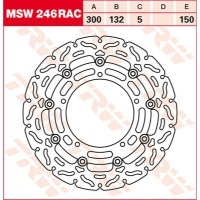 TRW Tarcza hamulcowa TRW MSW246RAC YAMAHA YZF-R25 TRW Tarcza hamulcowa TRW MSW246RAC YAMAHA YZF-R25