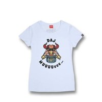 DAVCA T-shirt damski white Ops he can't ride DAVCA T-shirt damski white Ops he can't ride