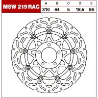 TRW Tarcza hamulcowa MSW219RAC SUZUKI GS 500 GSF 4 TRW Tarcza hamulcowa MSW219RAC SUZUKI GS 500 GSF 4