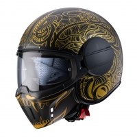 CABERG KASK OTWARTY GHOST MAORI MATT BLACK/GOLD CABERG KASK OTWARTY GHOST MAORI MATT BLACK/GOLD