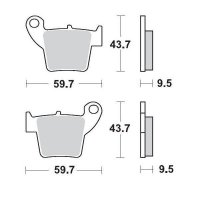 KLOCKI HAMULCOWE KH346 METALICZNE: 11 CR 125-250, CRF 450 MOTO-MASTER M094311 KLOCKI HAMULCOWE KH346 METALICZNE: 11 CR 125-250, CRF 450 MOTO-MASTER M094311