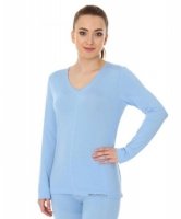 Brubeck LS12910 Koszulka damska długi rękaw COMFORT NIGHT błękitny Brubeck LS12910 Koszulka damska długi rękaw COMFORT NIGHT błękitny