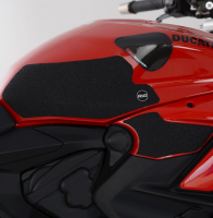 Tankpad Antypoślizgowy 4 Części RG Racing Ducati Streetfighter V2 22- Black