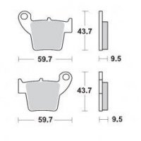 KLOCKI HAMULCOWE KH346 METALICZNE: 12 CR 125-250, CRF 450 MOTO-MASTER M094312 KLOCKI HAMULCOWE KH346 METALICZNE: 12 CR 125-250, CRF 450 MOTO-MASTER M094312