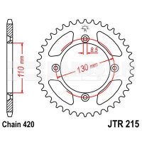 Zębatka tylna aluminiowa JT A215-50, 50Z, rozmiar 420 2303006 Honda CR 80 Zębatka tylna aluminiowa JT A215-50, 50Z, rozmiar 420 2303006 Honda CR 80