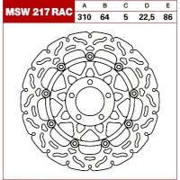 TRW Tarcza hamulcowa MSW217RAC SUZUKI GSX-R 750 11 TRW Tarcza hamulcowa MSW217RAC SUZUKI GSX-R 750 11
