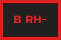 ODZN. NA RZEP REBELHORN GR. KRWI B RH- BLACK/RED