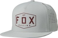 FOX CZAPKA Z DASZKIEM CREST SNAPBACK GREY/RED FOX CZAPKA Z DASZKIEM CREST SNAPBACK GREY/RED