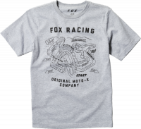 FOX T-SHIRT JUNIOR FAST TRACK LIGHT HEATHER GREY FOX T-SHIRT JUNIOR FAST TRACK LIGHT HEATHER GREY