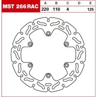 TRW Tarcza hamulcowa MST266RAC KTM GASG HUSQVARNA TRW Tarcza hamulcowa MST266RAC KTM GASG HUSQVARNA