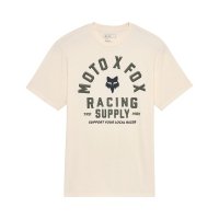 T-Shirt FOX Local Racer Prem Off White