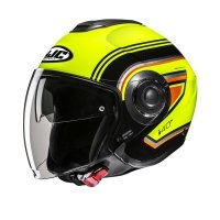 HJC KASK OTWARTY I40N LINIA YELLOW/BLACK