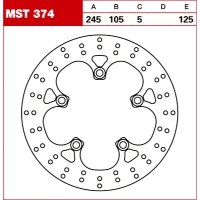 TRW Tarcza hamulcowa MST374 YAMAHA MT-03 660 FZ1 F TRW Tarcza hamulcowa MST374 YAMAHA MT-03 660 FZ1 F
