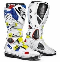 Buty Enduro Cross SIDI CROSSFIRE 2 Fluo-Biało-Niebieskie Buty Enduro Cross SIDI CROSSFIRE 2 Fluo-Biało-Niebieskie