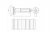 ŚRUBA STOŻKOWA IMBUS M16x45 DIN 7991