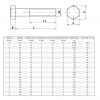 ŚRUBA  MASZYNOWA M  6 X 120 DIN 931 KL 88 OP. 100szt/2,73kg