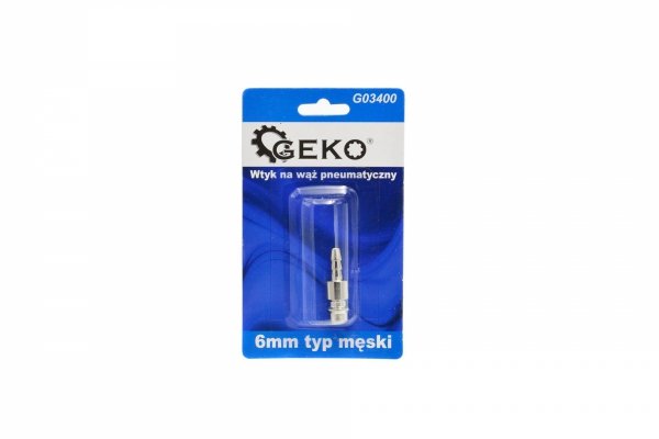 WTYK NA WĄŻ PNEUMATYCZNY  6MM TYP MĘSKI (G03400)