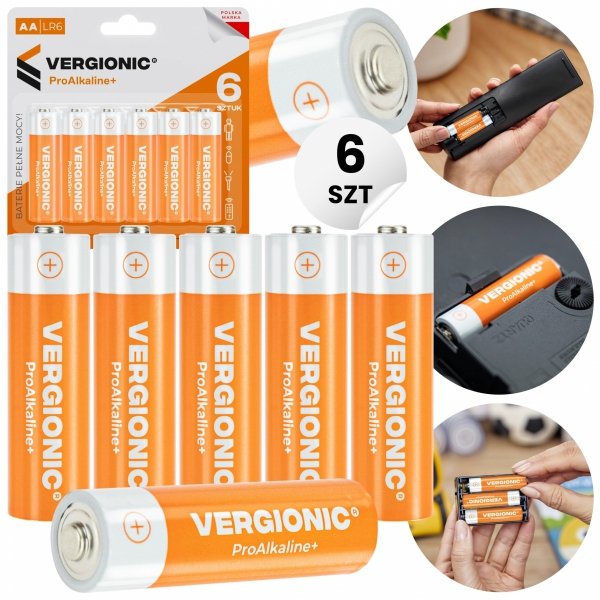 BLISTER BATERII LR06 AA 6 SZT VERGIONIC (0821)