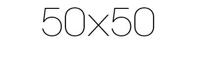50X50