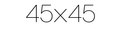 45X45