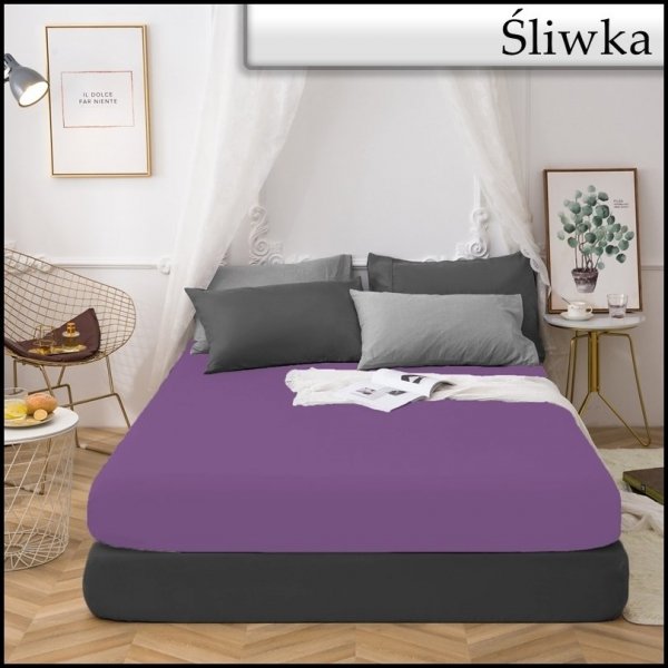 PRZEŚCIERADŁO BAWEŁNIANE Z GUMKĄ 160X200 FASHION