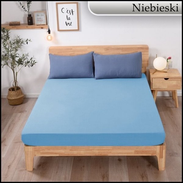  PRZEŚCIERADŁO JERSEY Z GUMKĄ 160x200 cm KWADRAT