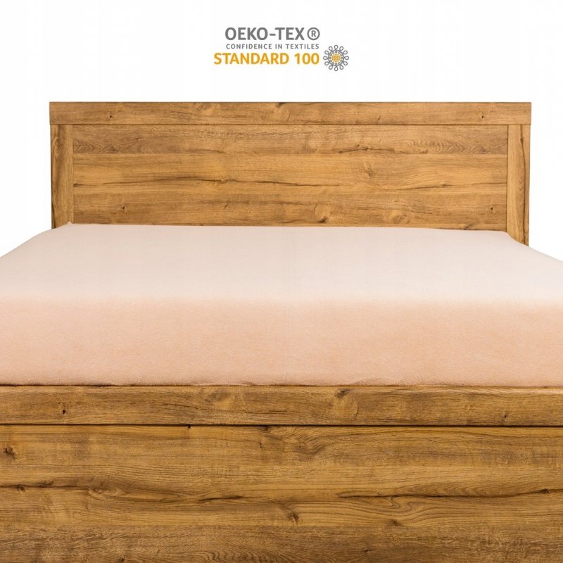 Prześcieradło Frotte z Gumką 200X220 Gruba Bawełna 200g Bok 30 cm cafe