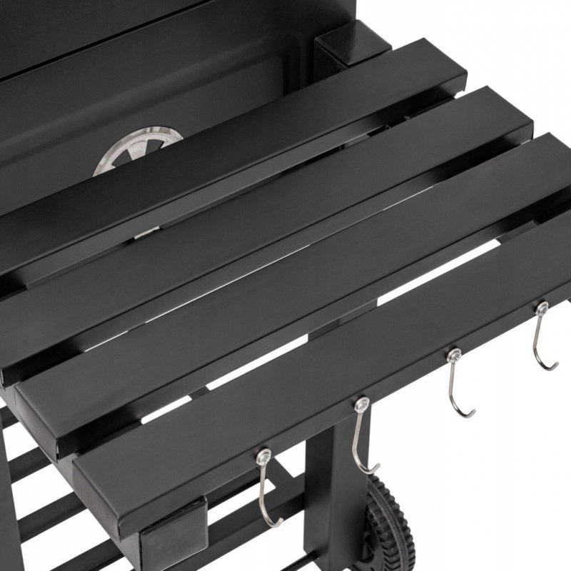 GRILL WĘGLOWY Z KOMINEM I POKRYWĄ MIR4525K Mirpol 42 x 58 cm