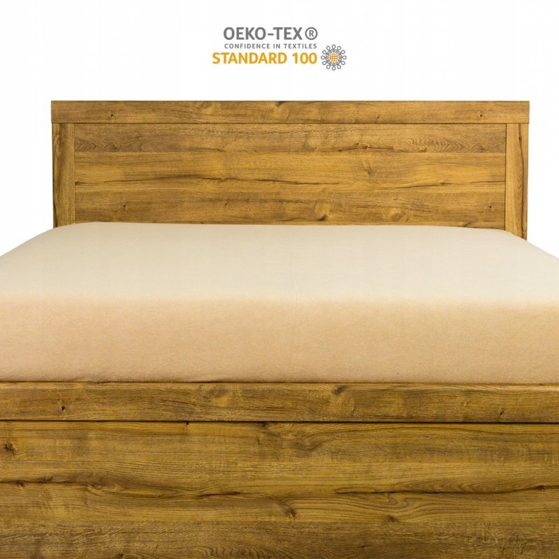 Prześcieradło Frotte z Gumką 140X200 Gruba Bawełna 200g Bok 30 cm beżowy