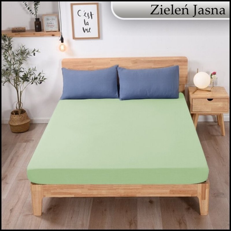 PRZEŚCIERADŁO JERSEY Z GUMKĄ 180x200 cm KWADRAT