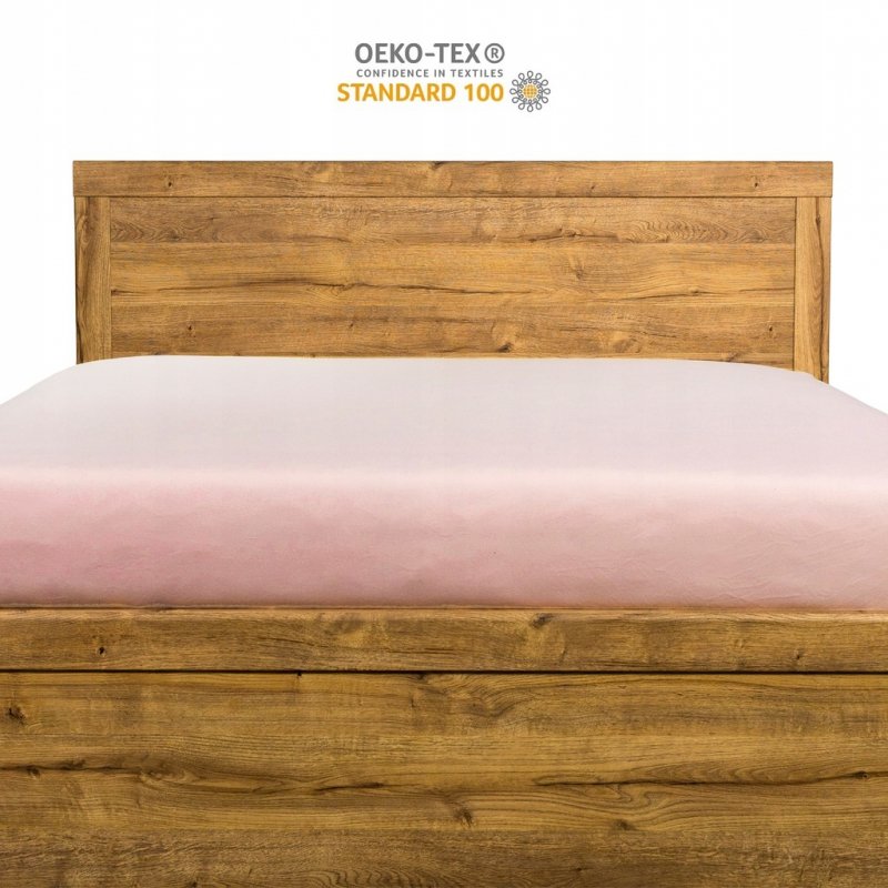 Prześcieradło 160x200 z Gumką GRUBA Bawełna Premium Bok 30 cm Pudrowy róż