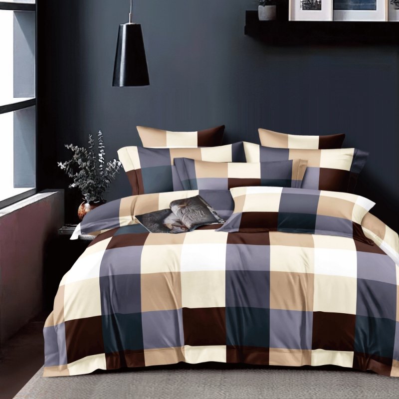 POŚCIEL 200x220 BAWEŁNA KOMPLET POŚCIELI + 2 POSZEWKI + PRZEŚCIERADŁO A-16