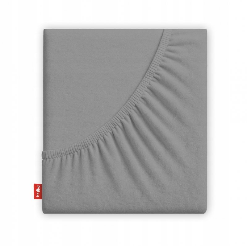 Prześcieradło 80x200 z Gumką GRUBA Bawełna Premium Bok 30 cm Stalowy